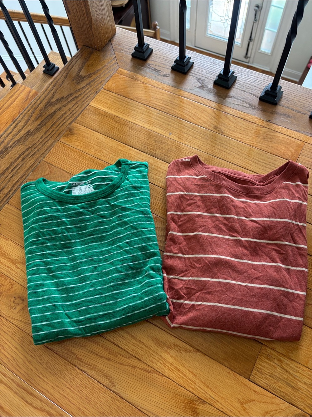 2 NWOT Cat & Jack boys Long-Sleeve Striped Crewnecks